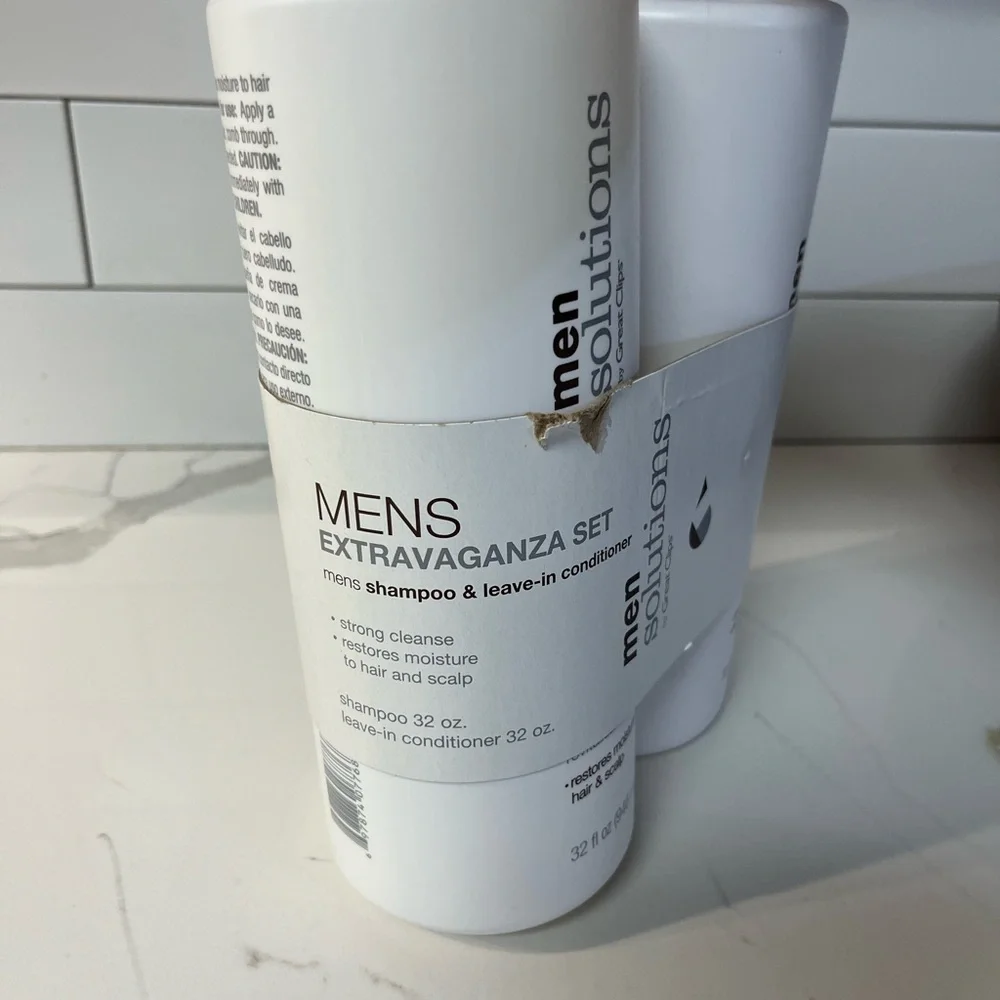 Great Clips Men‎ Solutions Shampoo And Conditioner Set 32 fl oz New